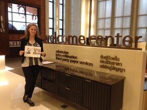 Sophie Brenny in the Bumrungrad International Hospital. Sophie Brenny in the Bumrungrad International Hospital.