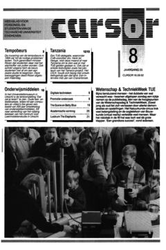Voorzijde van magazine: Cursor 8 - 16 oktober 1992