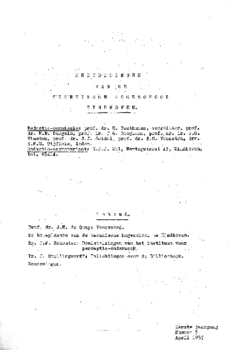 Voorzijde van magazine: Mededelingen 3 - April 1957