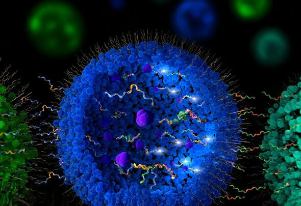 Synthetische cel voor DNA-computing. Illustratie | ICMS Animation Studio
