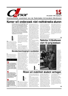 Voorzijde van magazine: Cursor 15 - 28 november 1996