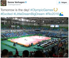 Verhagen klaar voor de strijd.