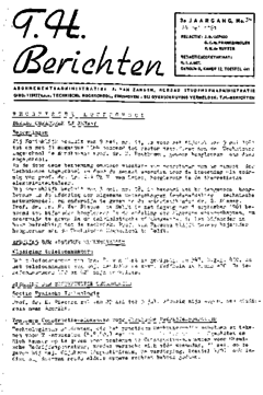 Voorzijde van magazine: TH berichten 34 - 24 mei 1961