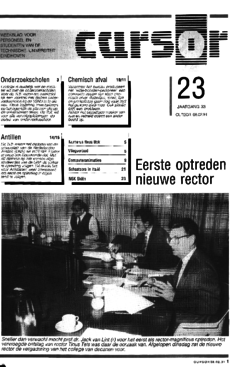 Voorzijde van magazine: Cursor 23 - 8 februari 1991