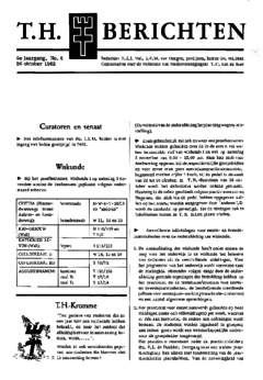 Voorzijde van magazine: TH berichten 6 - 26 oktober 1962