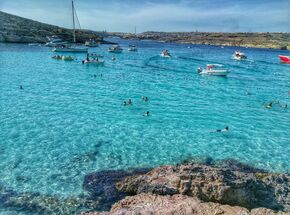 De Blue Lagoon om Comino.