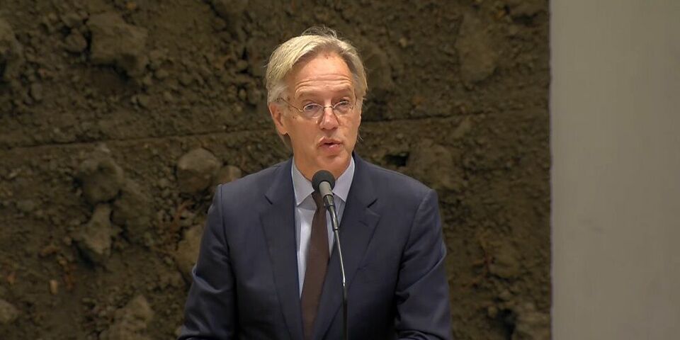 Onderwijsminister Robbert Dijkgraaf in de Tweede Kamer