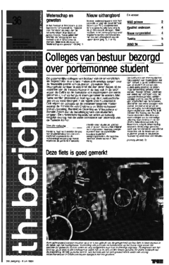 Voorzijde van magazine: TH berichten 36 - 8 juni 1984