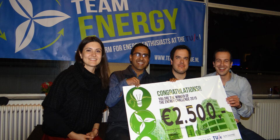 Het winnende team. Foto | Tom Huizer