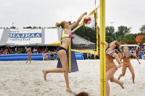 Beachvolleyfinale dames. Foto | Bart van Overbeeke