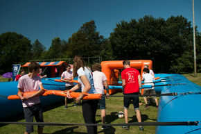 Levend tafelvoetbal. Foto| Lieke Vermeulen