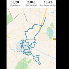 Route die de studenten aflegden. Schermafbeelding | Elano Franken