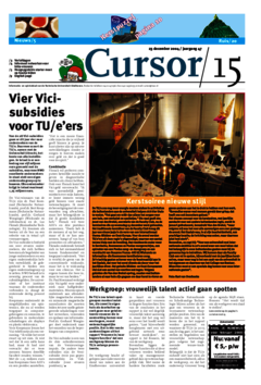 Voorzijde van magazine: Cursor 15 - 23 december 2004