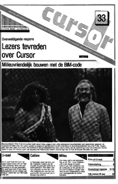 Voorzijde van magazine: Cursor 33 - 28 april 1989