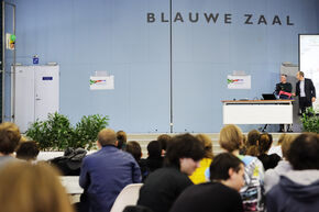 Eerste college Toegepaste NatuurWetenschappen. Foto | Bart van Overbeeke