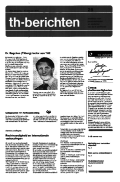 Voorzijde van magazine: TH berichten 25 - 10 februari 1978