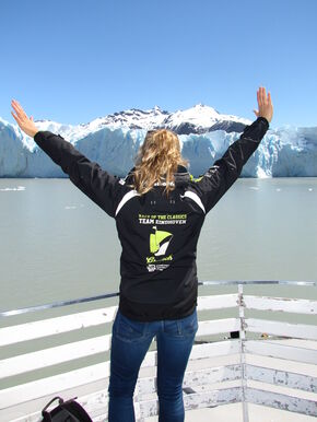Bij de gletsjer Perito Moreno in Patagonië. Bij de gletsjer Perito Moreno in Patagonië.