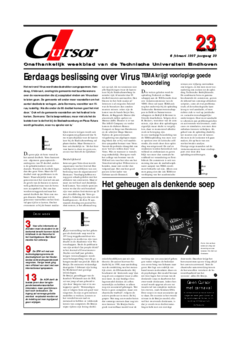 Voorzijde van magazine: Cursor 23 - 6 februari 1997