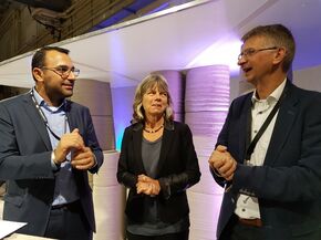 Yasin Torunoglu, Suzanne Udo en Theo Salet (vlnr).