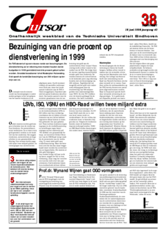 Voorzijde van magazine: Cursor 38 - 18 juni 1998