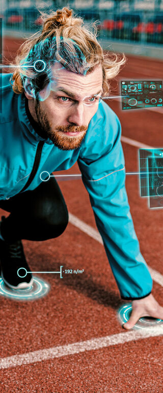 Data-enabled runner. Foto | Pantelis Katsis