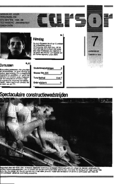 Voorzijde van magazine: Cursor 7 - 6 oktober 1989