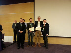 De Visser en Loogman tijdens de prijsuitreiking.