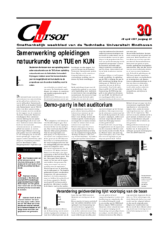 Voorzijde van magazine: Cursor 30 - 10 april 1997