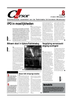 Voorzijde van magazine: Cursor 08 - 10 oktober 1996
