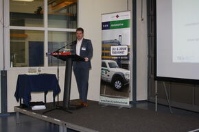 Paul Krijger tijdens zijn toelichting. Paul Krijger tijdens zijn toelichting.