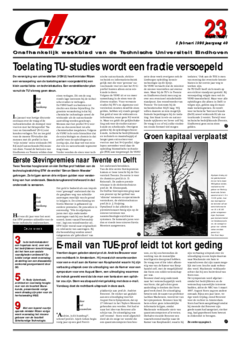 Voorzijde van magazine: Cursor 23 - 5 februari 1998