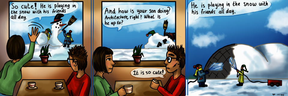 Comic | Elles Raaijmakers    Inkleuren | Minke Nijenhuis