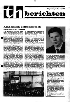 Voorzijde van magazine: TH berichten 33 - 6 mei 1968