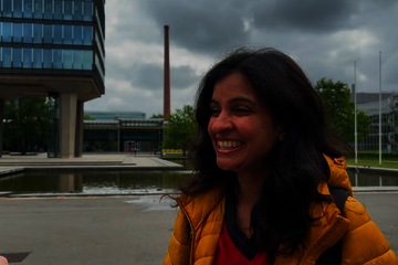 Egbert, the famous TU/e fish, has been moved from 'his' pond in front of Atlas to the bigger pond in front of the Haven buildings.