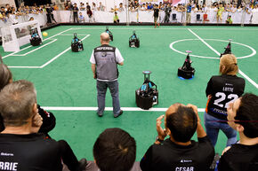 Halve finale Tech United-ARES. Foto | Bart van Overbeeke