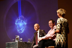 Science Show met Niek Lopez Cardozo en René Janssen. Foto | Bart van Overbeeke