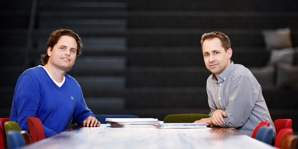 Tom de Greef (links) en Maarten Merkx. Foto | Bart van Overbeeke