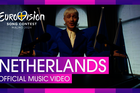 De Nederlandse deelnemer tijdens het Eurovisie Songfestival dit jaar.