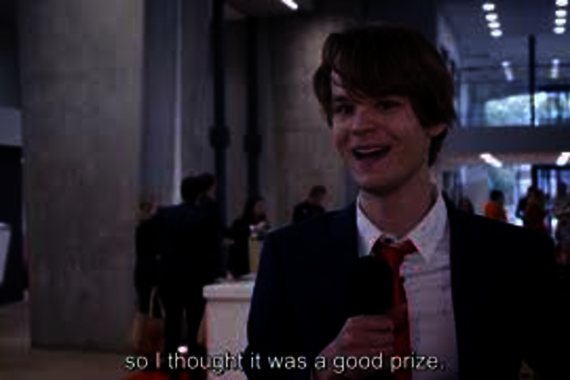 De studenten waren overweldigd door de cadeaus en positieve aandacht. 