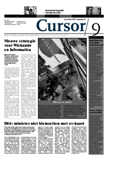 Voorzijde van magazine: Cursor 09 - 4 november 1999