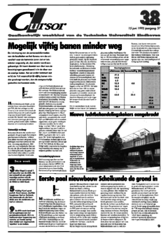 Voorzijde van magazine: Cursor 38 - 15 juni 1995