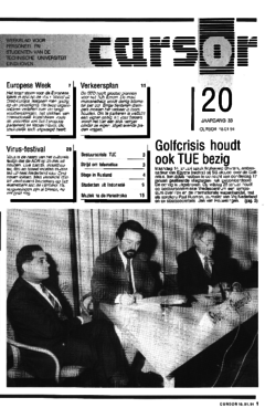 Voorzijde van magazine: Cursor 20 - 18 januari 1991