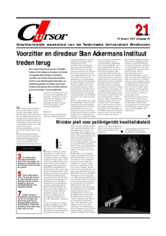 Voorzijde van magazine: Cursor 21 - 23 januari 1997