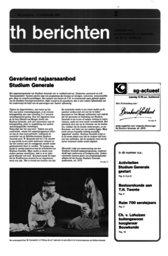 Voorzijde van magazine: TH berichten 2 - 3 september 1976