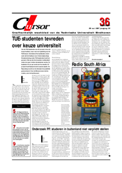 Voorzijde van magazine: Cursor 36 - 29 mei 1997