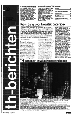 Voorzijde van magazine: TH berichten 30 - 6 april 1984