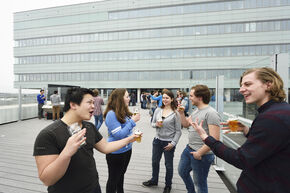 Op het dakterras van Flux. Foto | Bart van Overbeeke