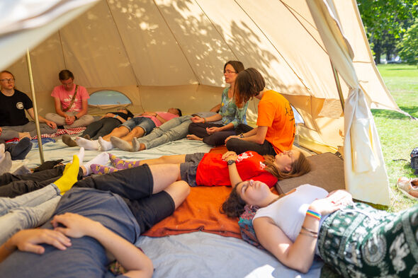 Meditationworkshop. Photo | Rien Boonstoppel Meditationworkshop. Photo | Rien Boonstoppel