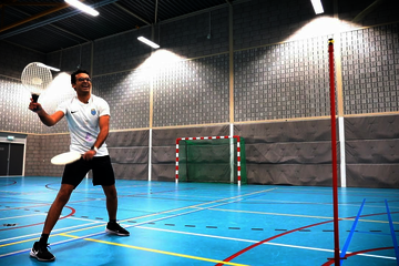 For ten years now, Mohammed Nagy Elagroudy has been unbeatable in his sport: the lightning-fast game of speed-ball. And he ...