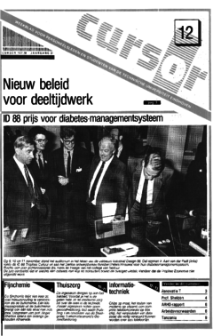 Voorzijde van magazine: Cursor 12 - 11 november 1988
